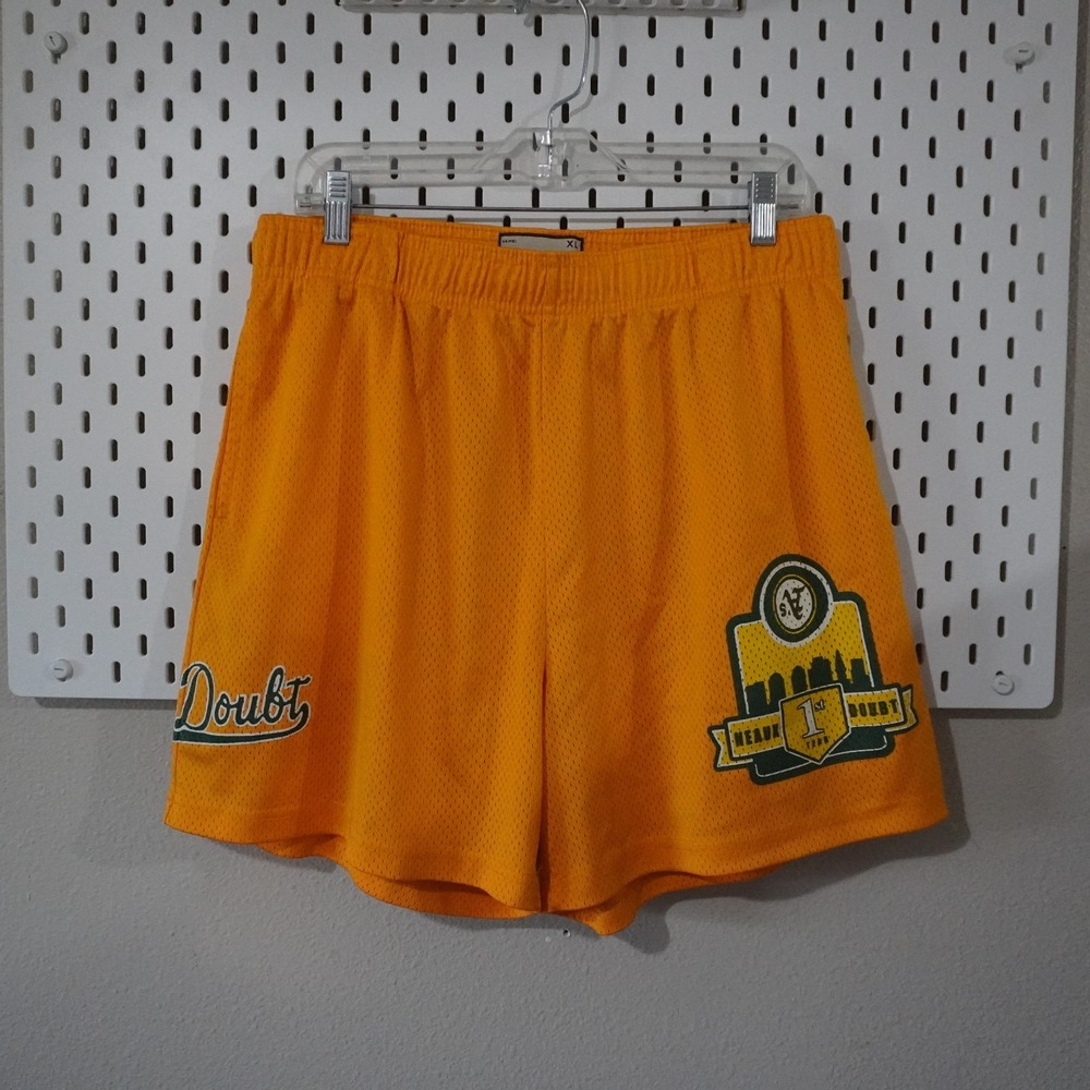Neaux Doubt Oakland A's Shorts Yellow Mesh Size‎ XL LA
